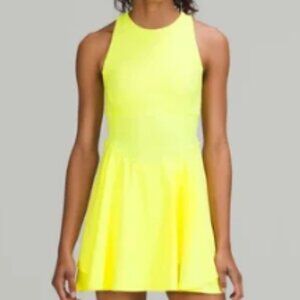 Lululemon Court Crush Dress (Electric Lemon - Size 12)